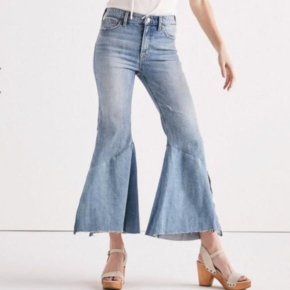 Lucky Brand Womens Bridgette Customized Flare 4/27 Boho Festival Hippie Indie - Picture 1 of 16
